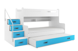 Product detail of BMS Dětská patrová postel s přistýlkou MAX 3 Barva: Modrá