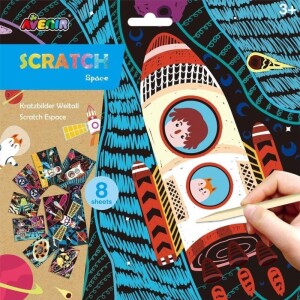 Product detail of Avenir Škrabací obrázky 8 ks - Vesmír