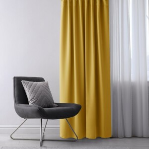 Product detail of AmeliaHome Závěs Blackout EYELETS hořčicová, 140 x 245 cm