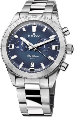 Product detail of EDOX Skydiver Chronograph Quartz 10116-3-BUIDN Limited Edition