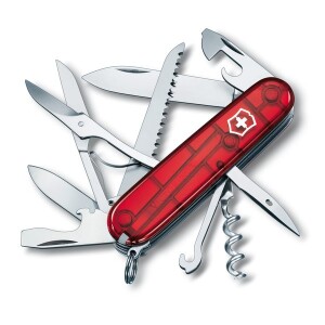 Product detail of Nůž Victorinox Huntsman červená transparentní 1.3713.TB1
