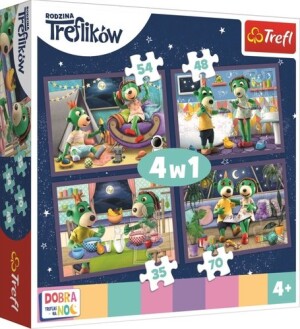 Product detail of Puzzle Dobrou noc, Treflíci Večerní rituály 4v1