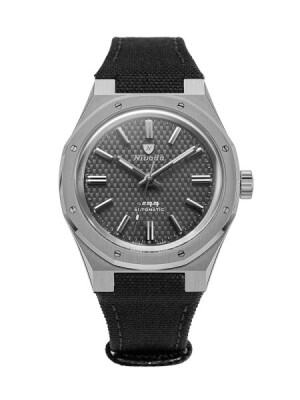 Product detail of Nivada Grenchen F77 Titanium Anthracite - Canvas Velcro Strap