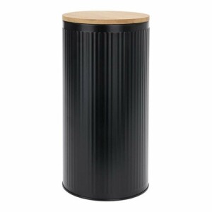 Product detail of Plechová dóza s bambusovým víkem Black 1,6 l, pr. 10,8 cm