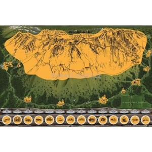 Product detail of Stírací mapa Vysoké Tatry – zlatá Deluxe XL