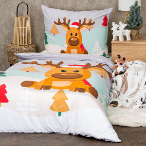 Product detail of 4Home Bavlněné povlečení Christmas reindeer, 140 x 200 cm, 70 x 90 cm