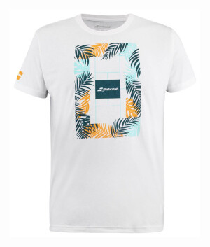 Product detail of Pánské tričko Babolat  Exercise Message Tee Men White/White M