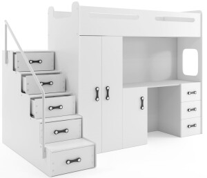 Product detail of BMS Dětská patrová postel se stolkem MAX 4 Barva: Bílá