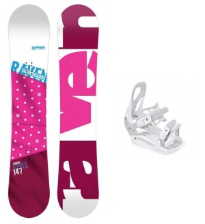 Product detail of Raven Style Pink dámský snowboard + Raven S230 White vázání