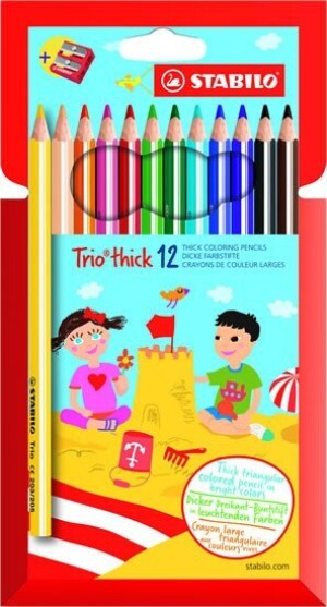 Product detail of Pastelky STABILO Trio thick sada 12 ks