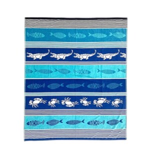 Product detail of Velká plážová osuška pro 2 osoby Lovely Home Sea Life modrá