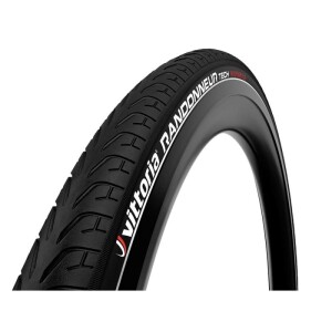 Product detail of Vittoria Randonneur Tech 40 559 rigid full black refl G2.0