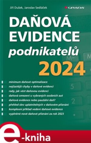 Product detail of Daňová evidence podnikatelů 2024 - Jiří Dušek, Jaroslav Sedláček