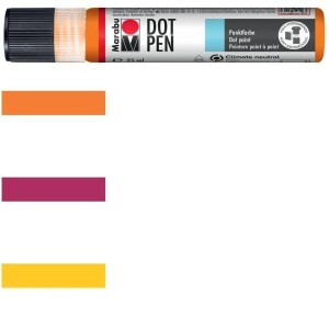 Product detail of Marabu Dot Pen Tekuté perly matné - oranžová 25 ml