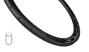 Product detail of Force Ráfek siln. plášťový KARBON DISC 50mm, 24děr