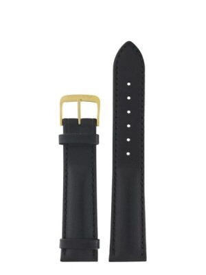 Product detail of Kožený řemínek Junkers 20mm - černý/zlatá spona