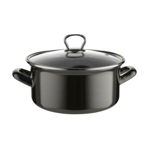 Product detail of Smaltovaný hrnec s poklicí 2,9 l, černá