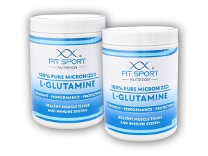 Product detail of FitSport Nutrition 2x 100% Pure Micronized L-Glutamine 550g