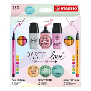 Product detail of STABILO Pastellove - linery, fixy, zvýrazňovače 18 ks
