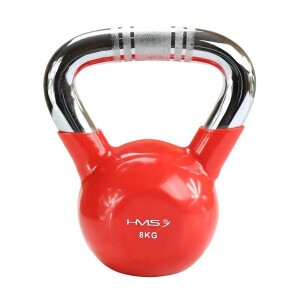 Product detail of HMS Kettlebell s chromovaným úchopem KTC 8 kg červený