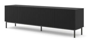 Product detail of ARTBm TV stolek RAVENNA B 4D 200 | černá matná Provedení: Černý mat / černá podnož