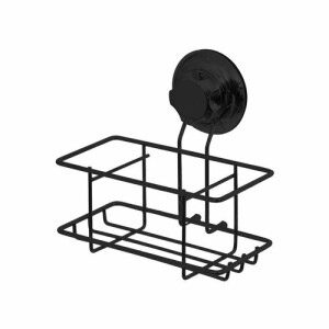 Product detail of Malá polička na zeď Compactor Bestlock Black s přísavkou - bez vrtání, nosnost až 6 kg