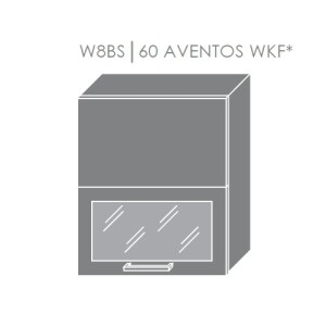 Product detail of ArtExt Kuchyňská linka Brerra - mat Kuchyně: Horní skříňka W8BS/60 AVENTOS WKF/ rám v barvě dvířek / korpus grey, lava, bílá (ŠxVxH) 60 x 72 x 32,5 cm
