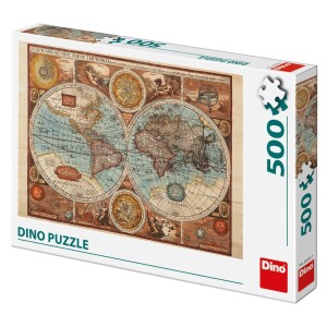 Product detail of Mapa světa historická: puzzle 500 dílků - CZ Drami