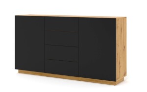 Product detail of ARTBm Komoda AURA 2D4S | dub artisan/černý mat