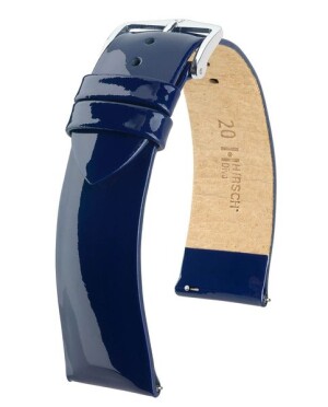 Product detail of Řemínek Hirsch Diva - modrý - 20 mm - M – Střední délka - 18 mm - Stříbrná