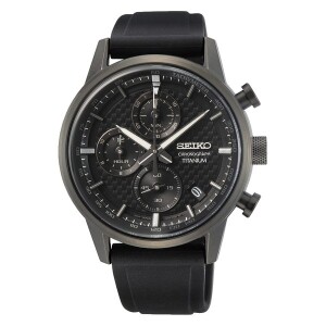 Product detail of Seiko Quartz Titanium Chronograph SSB393P1