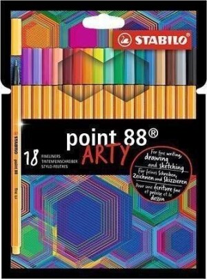 Product detail of Popisovač STABILO point liner 88 sada 18 ks v pouzdru &quot;ARTY&quot;