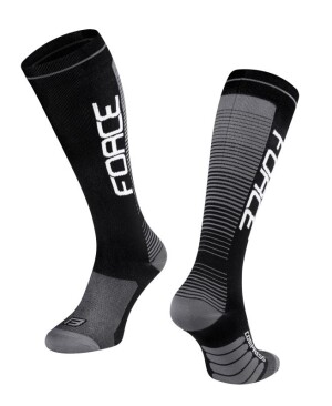 Product detail of Force Ponožky COMPRESS černo-šedé