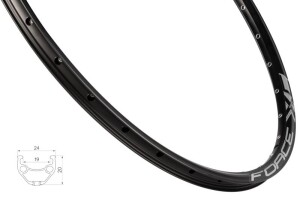 Product detail of Force Ráfek XC BASIC DISC 559x19, 32děr, černý