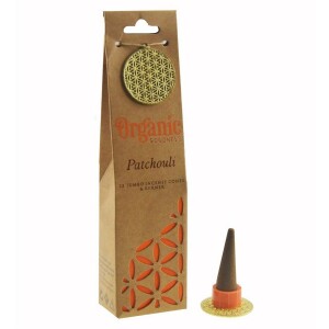 Product detail of Sada vonných organických františků s keramickým stojánkem, 12 ks, Patchouli