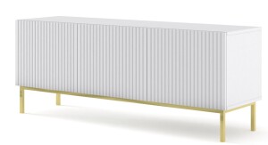Product detail of ARTBm TV stolek RAVENNA B 3D 150 | bílá matná Provedení: Bílá matná / zlatá podnož