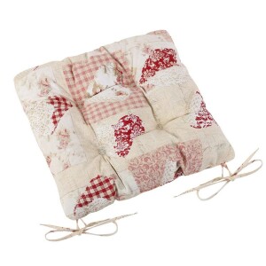 Product detail of Bellatex Sedák Ema Patchwork Srdce růžová, 40 x 40 cm