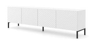 Product detail of ARTBm Tv stolek SURF 200 | 4D Provedení: Bílá mat / černé nohy