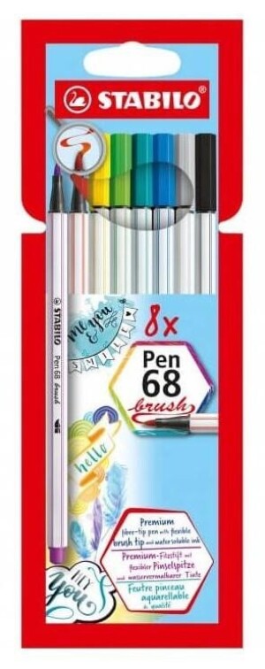 Product detail of Fixa STABILO Pen 68 brush sada 8 ks v pouzdru