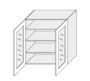 Product detail of ArtExt Vrchní kuchyňská skříňka Napoli W4S / 90 POVRCHOVÁ ÚPRAVA DVÍŘEK: MAT, BAREVNÉ PROVEDENÍ KORPUSU: BÍLÁ