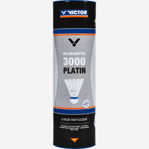 Product detail of Badmintonové míče Victor  Nylon Shuttle 3000 Platin - Yellow (6 Pack)  modrý proužek (do 11-21°C)