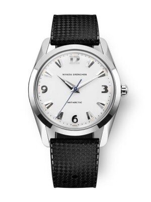 Product detail of Nivada Grenchen Antarctic 35 mm - White Luminova - Rubber tropic