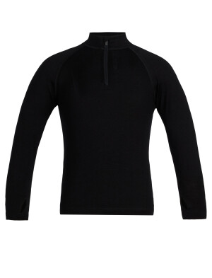 Product detail of ICEBREAKER Kids 260 Tech LS Half Zip, Black