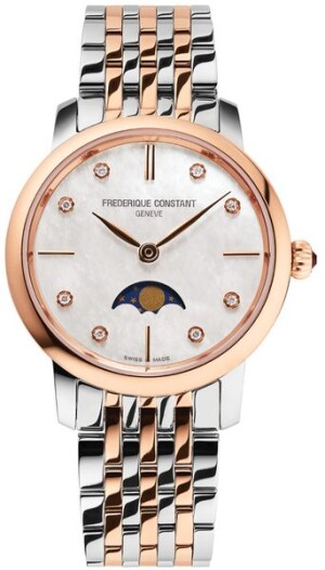 Product detail of Frederique Constant Slimline Ladies Moonphase Quartz FC-206MPWD1S2B