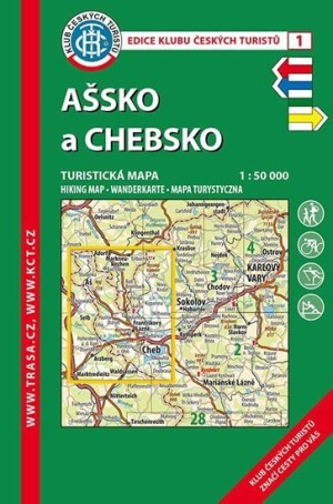 Product detail of KČT 1 Ašsko a Chebsko 1:50T Turistická mapa