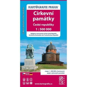 Product detail of Církevní památky České republiky/1:500 tis.(tematická mapa)