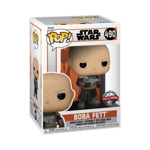 Product detail of Funko POP Star Wars The Mandalorian - Boba Fett w/o helmet (exclusive special edition)