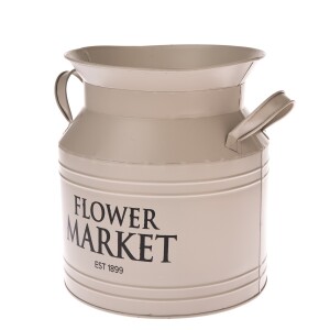 Product detail of Kovový obal na květináč Flower Market, béžová, 23 x 23 x 20 cm