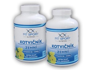 Product detail of FitSport Nutrition 2x Kotvičník zemní 90% + Vitamin B6 + Zinek 150 kapslí