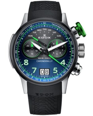 Product detail of EDOX Chronorally Quartz Chronograph 38003-TINV-BUNV